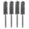 4pc Stainless Steel ALAZCO 5/8" Wire Brush for Power Drill, Impact Driver Cleaning Wire Brush - Hex Shank