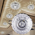 Haofy Ceiling Crystal Light Fixture, LED Recessed Lamp, Modern Chandelier Home Lighting Fixtures for Bathroom, Living