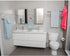 5 Set, AB-BR817-SN Amazon Basics Piece Bathroom Hardware Satin Nickel, Towel Bar, Toilet Paper Holder, Towel Ring, Robe