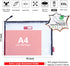 Rough Enough Clear Plastic File Folder Document Holder Bag, Zipper Pouches for Organizing A4 Paper, Office Supplies