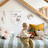 ArtisaEura Airplane Nursery Wall Canvas Banners, Bear Nursery Decor, Super Fly for a Little Guy Hanging Display Pennant