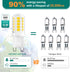 G9 Bulb, 4000K G9 Bulbs 4W, 40W Non-dimmable, 400 T4 6 Pack DiCUNO LED Natural White, LED Light Equivalent to Halogen