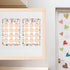 Happy Birthday Chart for Classroom - 2Pcs Boho Birthday Poster Decoration 17’’ x 12’’ Boho Birthday Cake Calendar