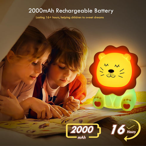 Nawchedo 7 3 Dimmable, Night Light for Kids, Colors Soft Silicone Kids Night Light with Level Rechargeable Anti-glare