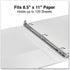 Universal Deluxe Round Ring View Binder, 1/2-Inch Capacity, 8.5 x 11, White