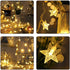 Melostu 10ft/3M 20 Merdeco Star String Lights, LED Plug in String Lights Warm White Fairy Lights