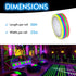 Glow King Blacklight Reactive Glow Tape - Premium UV Fluorescent Neon Party Gifts for Room Decoration
