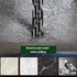 Black 6mm 10PC Masonry Drill Bit Set, 1/4” Concrete Drill Bit Set, Industrial Carbide Tip YG6X, Hex Shank