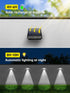 6000K Mailbox, Mrzxy Solar Lights Outdoor Waterproof LED White Bright Lens Downlight Small Solar Light for Address