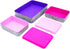 Welaxy Lidded Felt Drawer Organizer Trays with Lids, Desktop Storage Bins for Crafts, Office Supplies, 3-Pack (Light