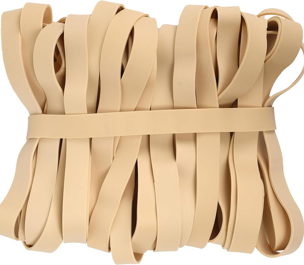 Rubber Bands Size#107, 33PCS Heavy Duty Big Wide Elastic Bands for Office Supply & Trash Can