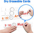 Daily Schedule Pocket Chart, Class Schedule with 13+1 Pockets, 18 Dry Eraser Cards, 2 Easy Over Door Mountings (Blue)