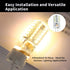 5pcs G4 LED Bulb: 12V 4W AC/DC Landscape Light Bulbs, Bi-Pin Base, Equivalent to 20W-30W T3 Halogen Replacement (Warm