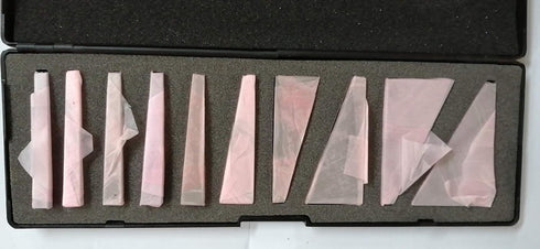 10 Piece Angle Block Set Precision Gage Inspection Block Set 1°, 2°, 3°, 4°, 5°, 10°, 15°, 20°, 25°, 30° +/- 20 Seconds