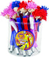 Set (Pack 18) Raymond Geddes Super Hero Stylus & Ballpoint Pen With MOP Pencil Toppers