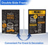 WAEFNO 10 Pack 8.5 11, Acrylic Sign Stand X Vertical T-Shape Clear Plastic Display, Double-Sided Clear Table Top Sign