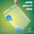 HIBAG 25 Gallon Jumbo Storage Bags, Resealable Ziplock Clear Bags with Handle, Pack of 3 for Moving