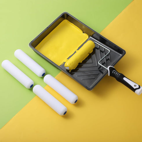 9 6-Inch Set, 6 Inch Bates- Paint Roller Kit, pcs, Foam Paint Roller Tray, Paint Roller Paint Kit for House Painting