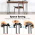 Netcoin 28", 4PCS Foldable Table Legs Folding Hairpin Table Legs DIY Furniture Legs Black Metal Folding Table Legs