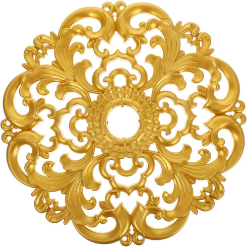 Zerodeko Ceiling Medallion, Home Decor Ceiling Medallion for Lighting Fixtures 12.08 Inch-Golden