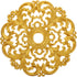 Zerodeko Ceiling Medallion, Home Decor Ceiling Medallion for Lighting Fixtures 12.08 Inch-Golden