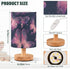 ALAZA Bedside Table Lamp for Bedroom Starry Sky Pink Butterfly Nightstand LED Light Lamps with USB Port Linen Fabric