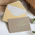 Obbyidk 40 Gold Foiled Thank You Cards with Envelopes, Thank You Card Assortments, Suitable for Baby Shower, Bridal