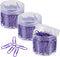 MECCANIXITY 600 Count Small Paper Clips 1.1 Inch, Vinyl Coated Purple Box for Organizing Office Home