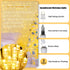 JMEXSUSS Warm White Indoor String Lights - 33ft 100LED Christmas Lights, 8 Modes Twinkle Fairy Lights