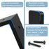 Firmetal 8"x 4"Shelf Joint,Pack 4 ,8 INCH x4 INCH(No Brackets, die-cast Formation, Vertical Angle, Premium Alloy Metal