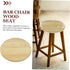 PRETYZOOM Wooden Round Stool Seat Replacement for Restaurant Bar Stool Wooden Cushion Solid Seat Cover for Dining