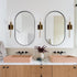 E26 CRI90 Bulb AUGE LIGHT Gold Wall Light, Brushed Bathroom Vanity Light with Clear Glass Shade, Bathroom Sconces