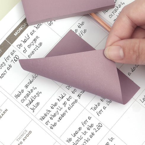 Sticky Notes 3x3 Self-Stick Pads with 8 Morandi Colors, Easy to Post for Office, School, Home, 8 Pads/Pack