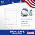 Mata1-USA Extra-Thick Plastic X-Large Vertical Card Protector, Clear, 4x6 Inch, 250 Pack