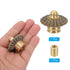 PATIKIL 38 30mm 1 Set (Pack 2) x Lamp Finials Caps Knob, Solid Brass Lamp Shade Top Decoration Screw Cap Nuts