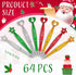 Christmas Ballpoint Pens Bulk with Inspirational Quotes Christmas Gifts Candycane Gingerbread Snowflake Pen for Kid Adults Christmas Party Student School Office Home Supplies (64 Pcs)