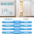 Bifold Door Hardware Repair Kit - 4 Packs Replacement Parts for Bi-fold Sliding Closet Doors, Includes Top & Bottom