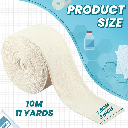 Absorbent(3 Inch 11 Tondiamo Cotton Tubular Stockinette Gauze Roll Tubular Arm Stocking Elastic Leg Stockinette Tubing