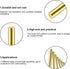 DYWISHKEY Assorted Brass Round Rods Bar, Diameter 2-8mm for DIY Craft Tool (24 Pieces)