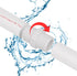 20 Pack 3/4 Inch PVC Nipple Male Thread Coupling Adapter for Plumbing Pipe Fitting