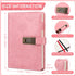 A5 Toplive Diary with Lock, Locking Vintage PU Leather Journal Notebook for Women Men Journal with Lock, Refillable