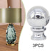 Simhoa 3 Pieces Lamp Finials Lamp Shade Toppers Nut Decoration,Aluminum Alloy,Oil Rubbed,DIY Ball Knob Screw Cap