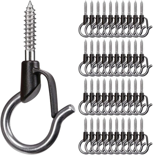 BeneLabel Pack of 40 Q-Hanger, Easy Release Christmas Lights Hanger Hooks for Outdoor Wire and Fairy Lights