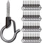 BeneLabel Pack of 40 Q-Hanger, Easy Release Christmas Lights Hanger Hooks for Outdoor Wire and Fairy Lights