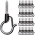 BeneLabel Pack of 40 Q-Hanger, Easy Release Christmas Lights Hanger Hooks for Outdoor Wire and Fairy Lights
