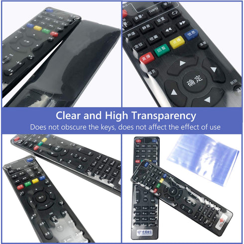 Remote Control Shrink Wrap Bags, 3.1x11 Inches, 100 Pcs Remote Control Cover Protector