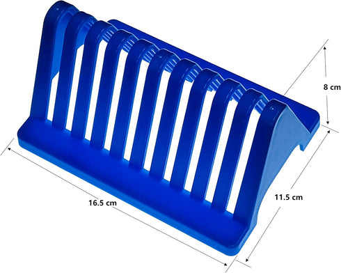 MUHWA Lab Electrophoretic Gel Glass Drying Rack Holder, Orange/Blue, Pack of 2