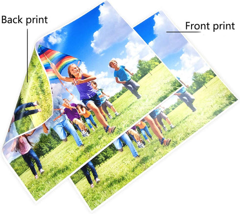 4x6 inch 4R 157gsm, 100 Glossy Laser Photo Paper - Sheets, Double-Sided Premium Coated Paper for Laser Printers, Ideal