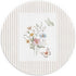 Qykwz Boho Floral Butterfly Mouse Pad, Preppy Wild Flower Botanical Neutral Striped Mousepad