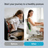 KEZPO Orthopedic Seat Cushion, L-Shaped Ergonomic Memory Foam Back & Seat Support, Non-Slip Breathable Washable Cover